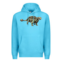 Ocean Blue Ankylosaurus T-Rex Premium Hoodie - LillyAllenDesigns