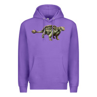 Purple Ankylosaurus T-Rex Premium Hoodie - LillyAllenDesigns