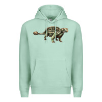 Seafoam Ankylosaurus T-Rex Premium Hoodie - LillyAllenDesigns