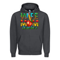 Smoke wife mom teacher Zipper Hoodie - texasbilliewilder