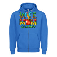 True Royal wife mom teacher Zipper Hoodie - texasbilliewilder