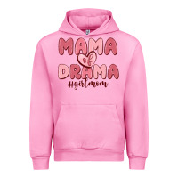 Fuchsia Pink mama of drama girl mom Urban Hoodie - MaliasSmallBusiness
