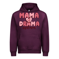 Mauve Wine mama of drama girl mom Urban Hoodie - MaliasSmallBusiness