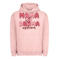 Pigment Salmon mama of drama girl mom Urban Hoodie - MaliasSmallBusiness