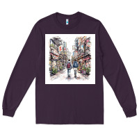 Plum Japan Street Long Sleeve Tee - Unal Design