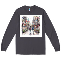 Smoke Japan Street Long Sleeve Tee - Unal Design