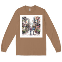 Toasted Coconut Japan Street Long Sleeve Tee - Unal Design