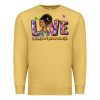 Antique Gold love autism awareness Premium Sweatshirt - JahusDesignShop