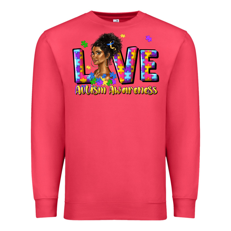 Love Autism Awareness Premium Sweatshirt by JahusDesignShop | Teevron