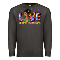 Smoke love autism awareness Premium Sweatshirt - JahusDesignShop