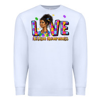 White love autism awareness Premium Sweatshirt - JahusDesignShop