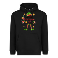 Black im the sarcastic elf Heavyweight Hoodie - FaDigitalArtStudio