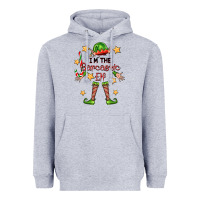 Heather Grey im the sarcastic elf Heavyweight Hoodie - FaDigitalArtStudio
