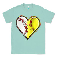 Seafoam baseball and softball heart Classic Tee - texasbilliewilder
