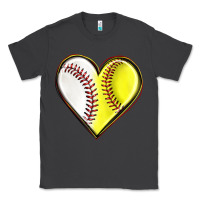 Smoke baseball and softball heart Classic Tee - texasbilliewilder