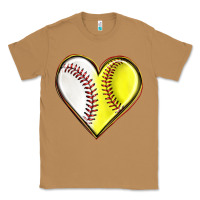 Toasted Coconut baseball and softball heart Classic Tee - texasbilliewilder