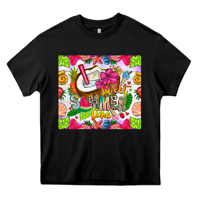 Summer Time Heavy Core Tee by CowhideDigitalArt | Teevron