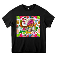 Black summer time Heavy Core Tee - CowhideDigitalArt