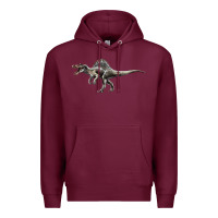 Burgundy Spinosaurus Premium Hoodie - LillyAllenDesigns