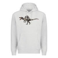 Dove Grey Spinosaurus Premium Hoodie - LillyAllenDesigns