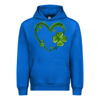 Cobalt st patricks day shamrock heart Urban Hoodie - MaliasSmallBusiness