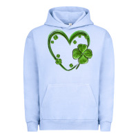 Pigment Grape Ice st patricks day shamrock heart Urban Hoodie - MaliasSmallBusiness