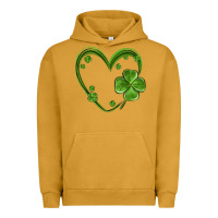 Pigment Peanut Butter st patricks day shamrock heart Urban Hoodie - MaliasSmallBusiness