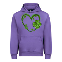 Tulip st patricks day shamrock heart Urban Hoodie - MaliasSmallBusiness