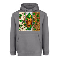 Storm St. Patrick's Day Highland cow Heavyweight Hoodie - Neo Western