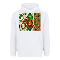 St. Patrick's Day Highland Cow Heavyweight Hoodie | Teevron
