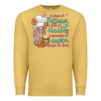 Antique Gold a pinch of patience a dash of kindness a spoonful Premium Sweatshirt - JahusDesignShop