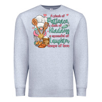 Heather Grey a pinch of patience a dash of kindness a spoonful Premium Sweatshirt - JahusDesignShop
