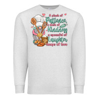 Oatmeal Heather a pinch of patience a dash of kindness a spoonful Premium Sweatshirt - JahusDesignShop