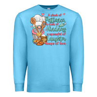 Ocean Blue a pinch of patience a dash of kindness a spoonful Premium Sweatshirt - JahusDesignShop