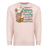 Pale Pink a pinch of patience a dash of kindness a spoonful Premium Sweatshirt - JahusDesignShop
