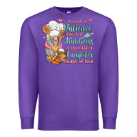 Purple a pinch of patience a dash of kindness a spoonful Premium Sweatshirt - JahusDesignShop