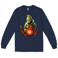 Navy Grinch Long Sleeve Tee - Unal Design