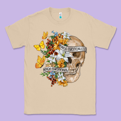 Kinda Emotional Kinda Emotionless Classic Tee Designed By Ranaportraitstore