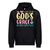 Black all of god's grace in one tiny face Urban Hoodie - MaliasSmallBusiness