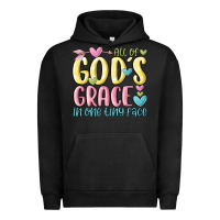 Pigment Black all of god's grace in one tiny face Urban Hoodie - MaliasSmallBusiness