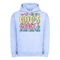 Pigment Grape Ice all of god's grace in one tiny face Urban Hoodie - MaliasSmallBusiness