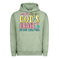 Pigment Oil Green all of god's grace in one tiny face Urban Hoodie - MaliasSmallBusiness