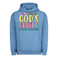 Pigment Pebble Blue all of god's grace in one tiny face Urban Hoodie - MaliasSmallBusiness