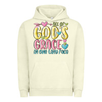 Pigment Pistachio all of god's grace in one tiny face Urban Hoodie - MaliasSmallBusiness