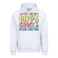 White all of god's grace in one tiny face Urban Hoodie - MaliasSmallBusiness