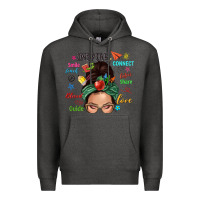 Charcoal Heather Teacher messy bun caucasian Premium Hoodie - NancyCooperArtShop