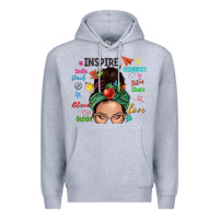 Heather Grey Teacher messy bun caucasian Premium Hoodie - NancyCooperArtShop
