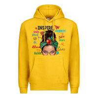 Lemon Teacher messy bun caucasian Premium Hoodie - NancyCooperArtShop