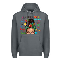Rock Teacher messy bun caucasian Premium Hoodie - NancyCooperArtShop