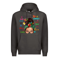 Smoke Teacher messy bun caucasian Premium Hoodie - NancyCooperArtShop